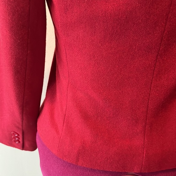 David Benjamin blazer  red cropped Jacket size 3 - Picture 6 of 10